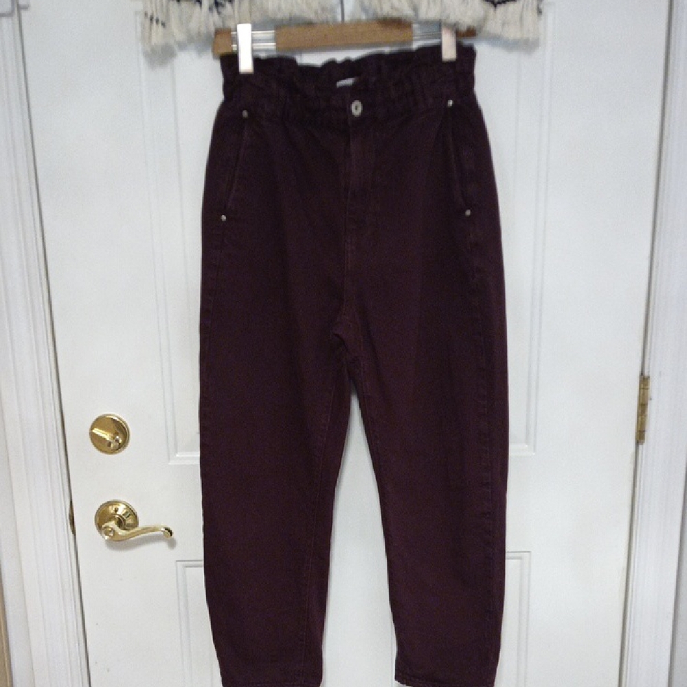 (6) Zara Deep Purple Trousers